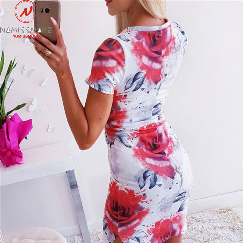 ROBE FLEURS BLEUES