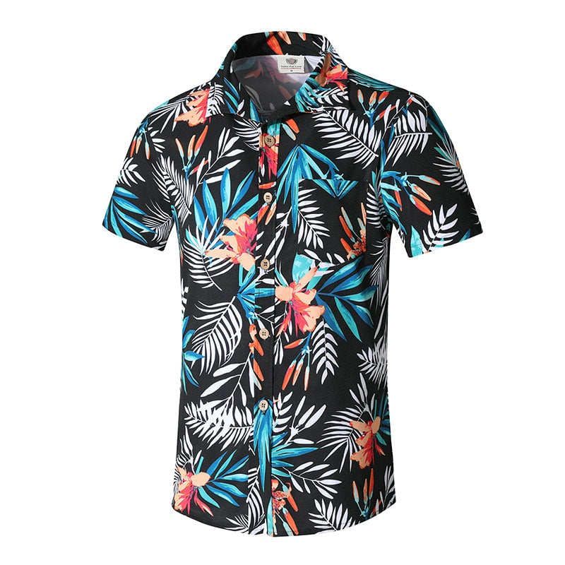 CHEMISE TROPICALE NOIRE