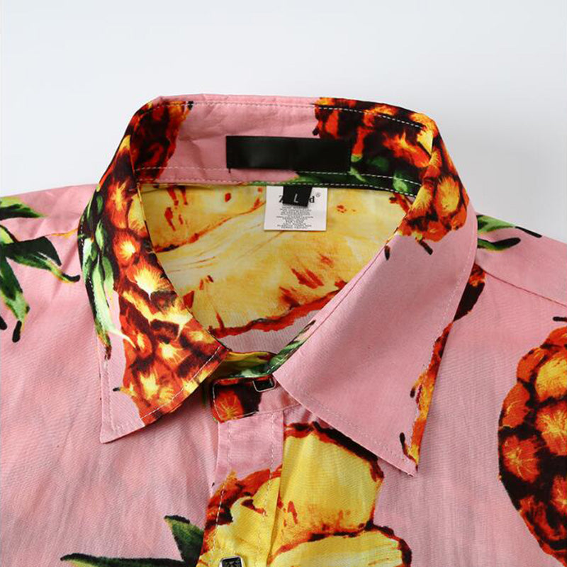 CHEMISE ANANAS ROSE