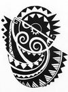 Tatouage Maori Coquillage tribal