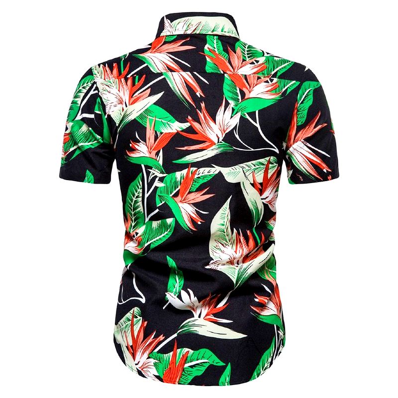 chemise a fleurs tropicale