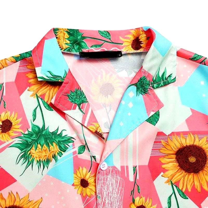 CHEMISE A FLEURS 70'S MOOD