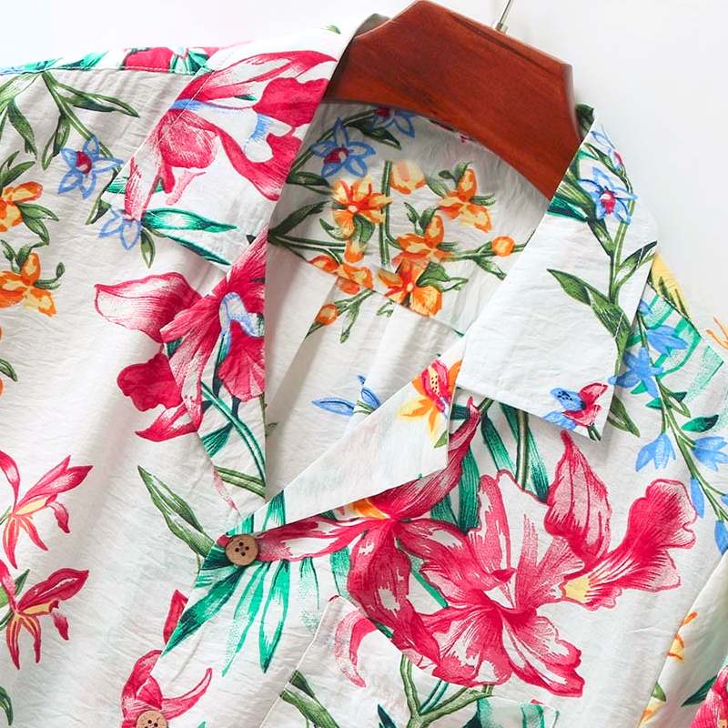 chemise à fleurs softy jungle
