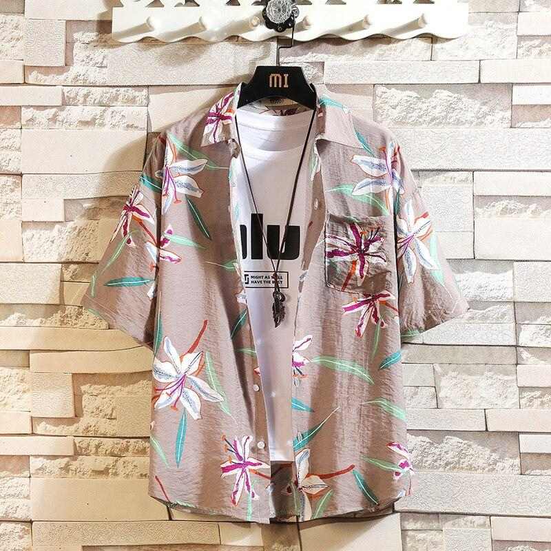 chemise a fleurs vanille creme