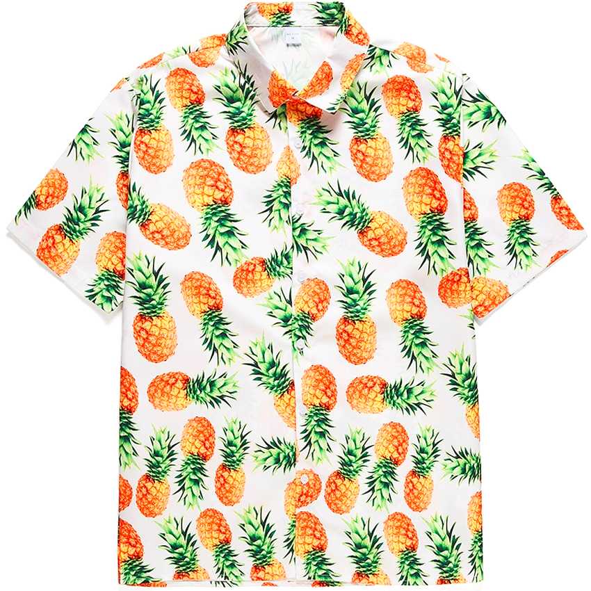 chemise ananas blanche design