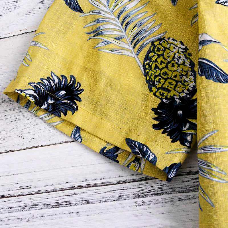 chemise ananas jaune
