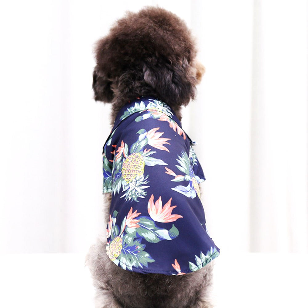 chemise ananas noire pour chien