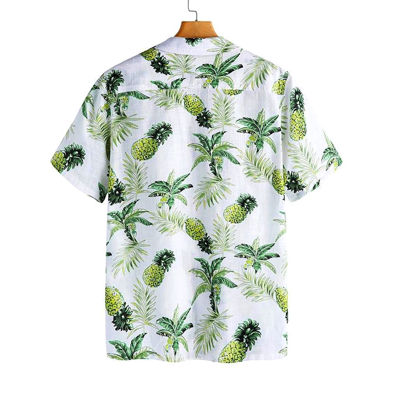 chemises ananas blanche vintage