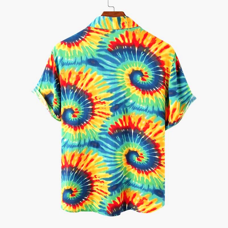 chemise colorée hawaian psychedelic