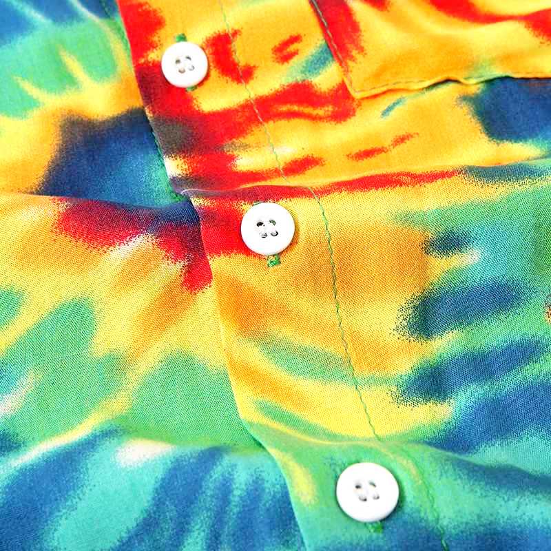 chemise colorée hawaian psychedelic