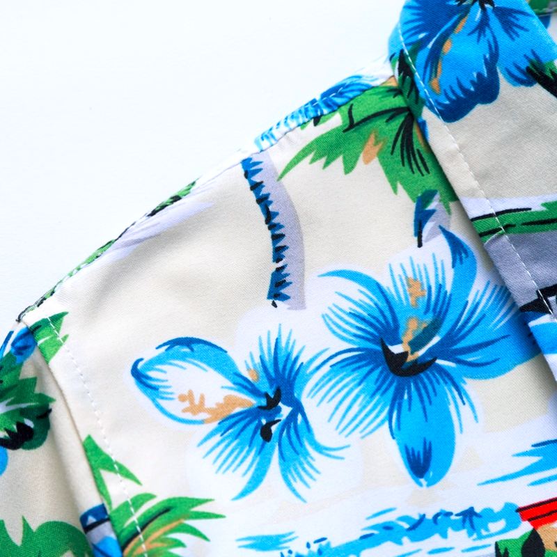 chemise hawaienne plage et palmier