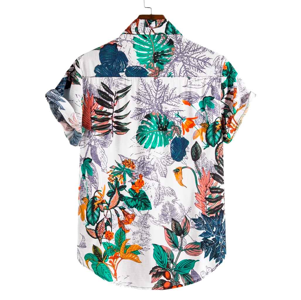 chemise hawaïenne blanche