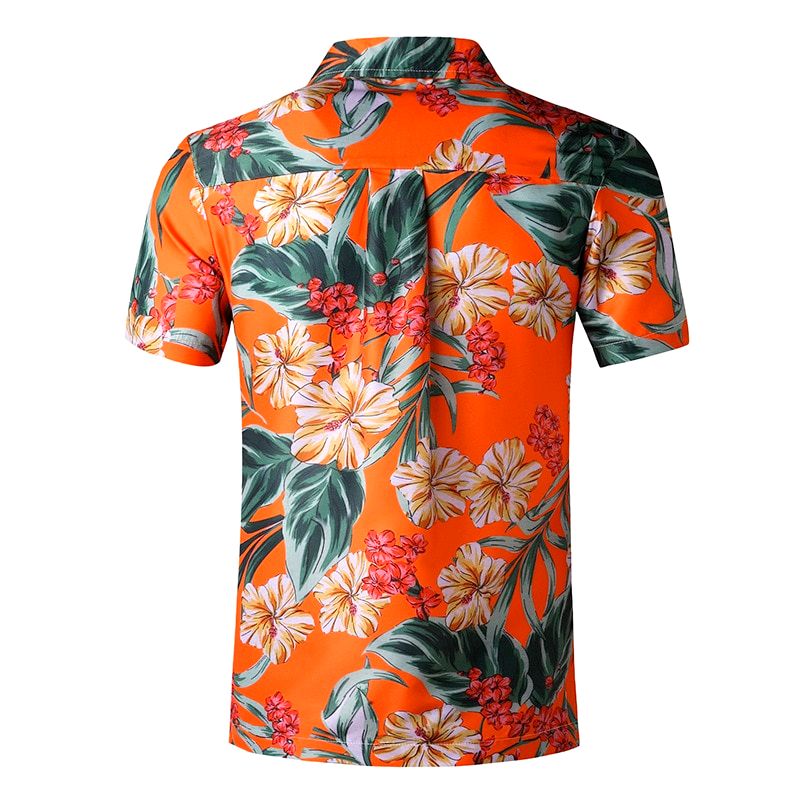 chemies hawaïenne orange vintage