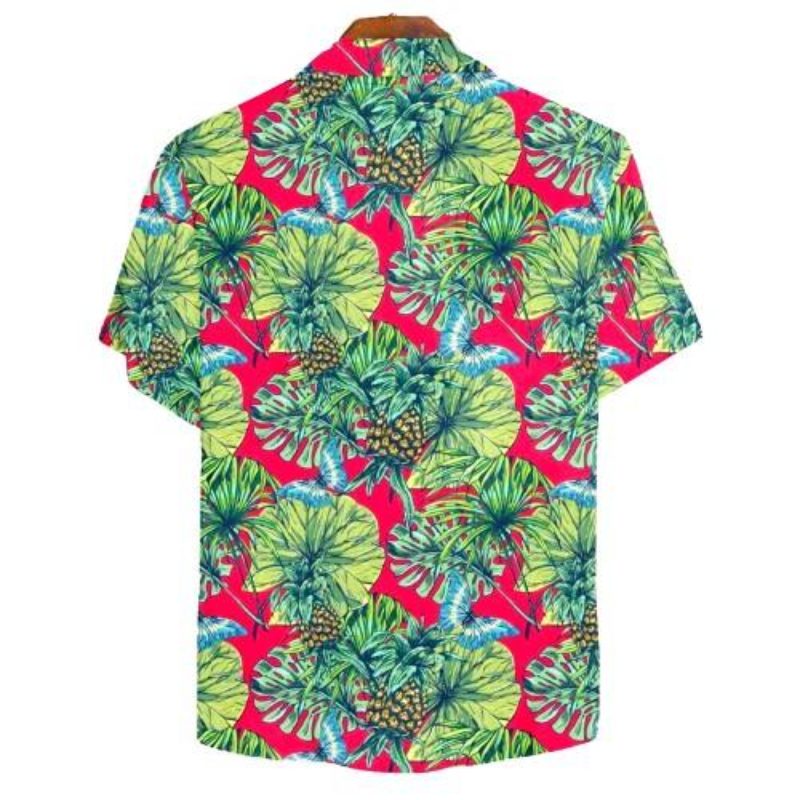 chemise ananas rouge