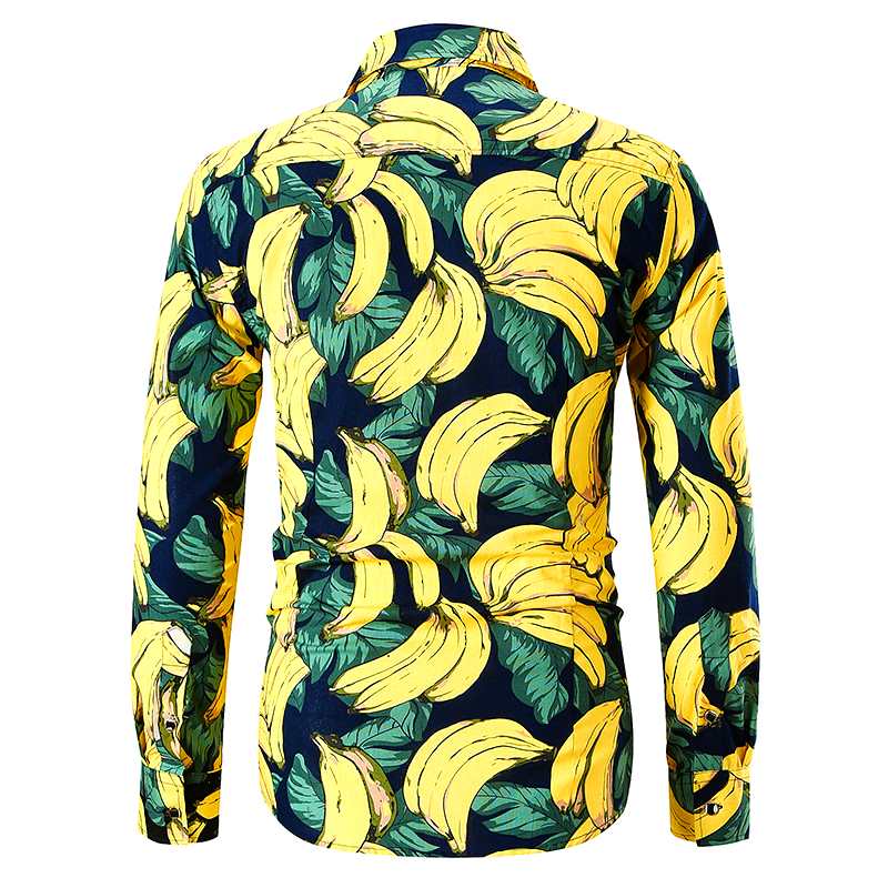 chemises banane manches longues