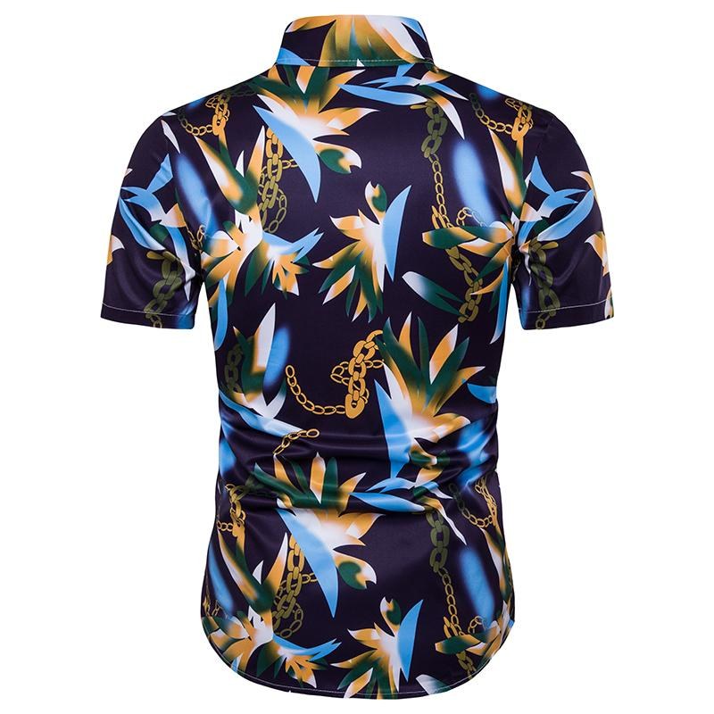 chemise colorée azurée