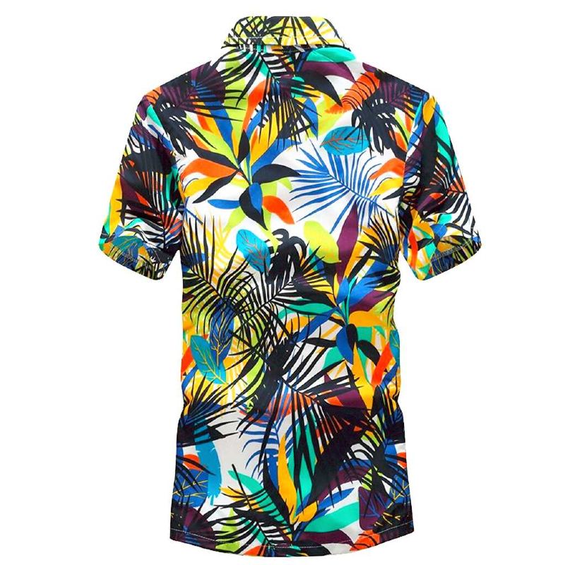 chemise colorée jungle