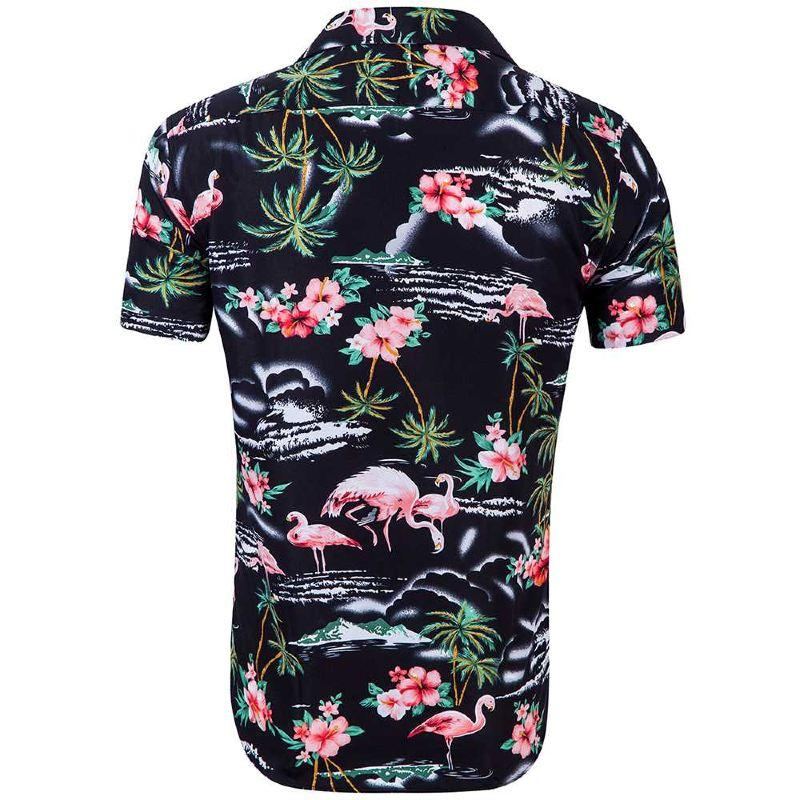 chemise hawaienne noire