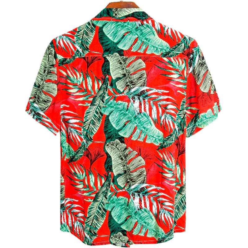 chemise hawaïenne red mood