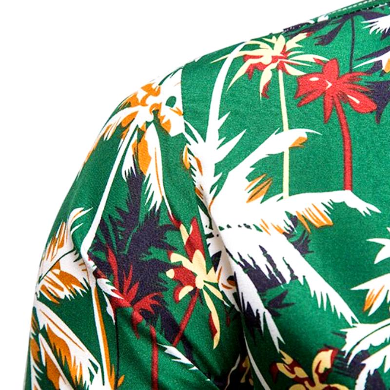 chemise palmier green style