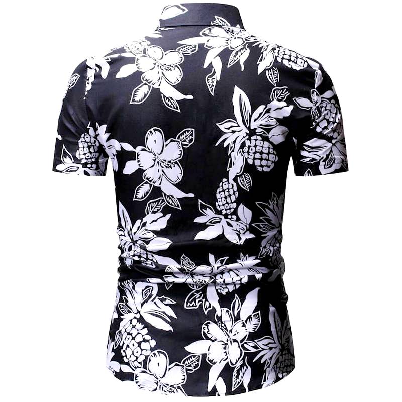 chemises tahitienne noire