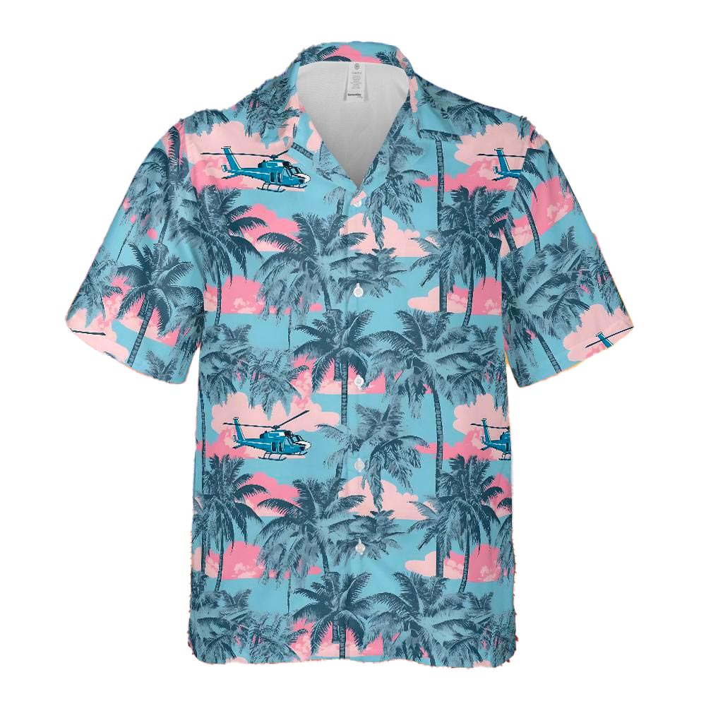 Chemise Hawaïenne Originale KY's - Fabriquée à Hawaï - 100% Coton - Bleu - Taille S