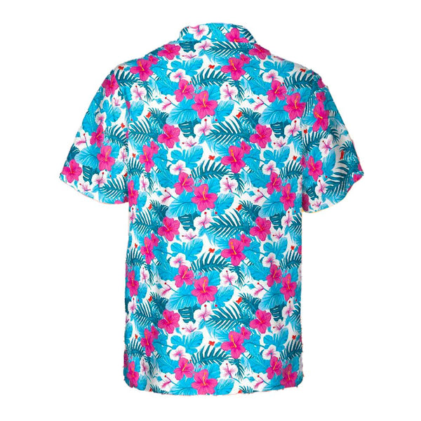 Chemise Style Tye & Dye Fleurs Hawai - Taille 42/44 - Coton - Occasion Très Bon état
