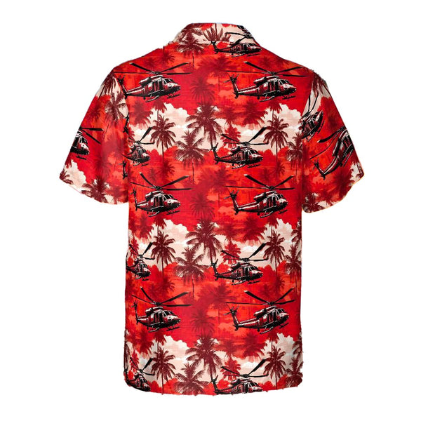 Chemise Vintage Mambo Loud Squelette Rouge - Style Hawaïen, Taille L, état Très Bon