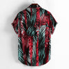 CHEMISE TROPICALE NOIRE & ROUGE