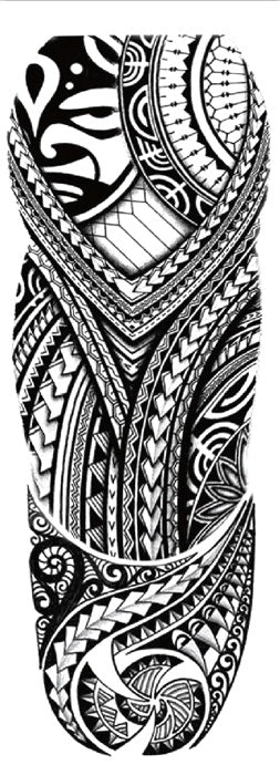 Tatouage polynésien guerrier tribal bras