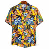 chemise à fleurs multicolore