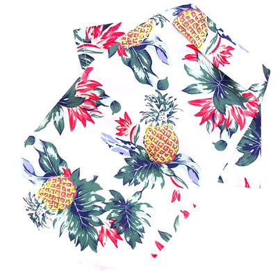 chemise ananas blanche pour chien
