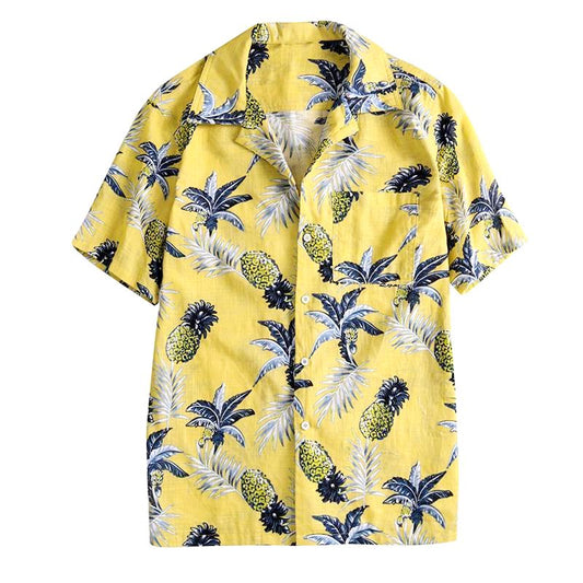 chemise ananas jaune