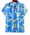 chemise banane bleu