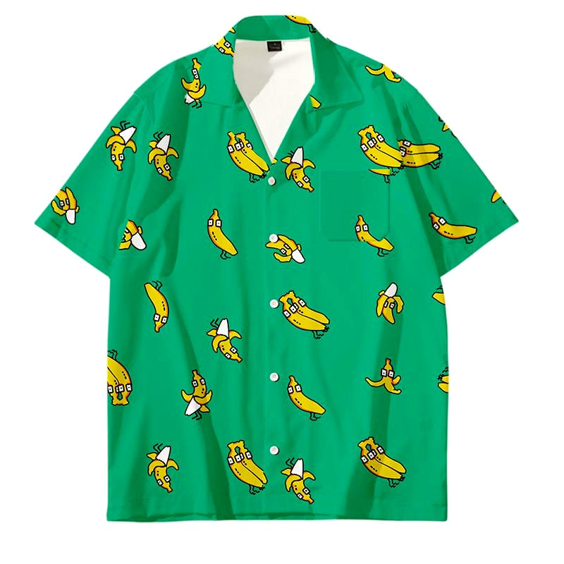 chemise banane verte