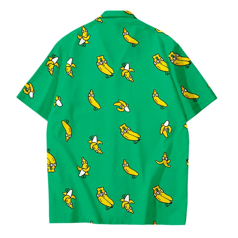 chemise banane verte