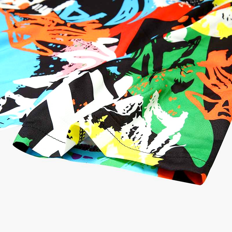 chemise colorée graffity style