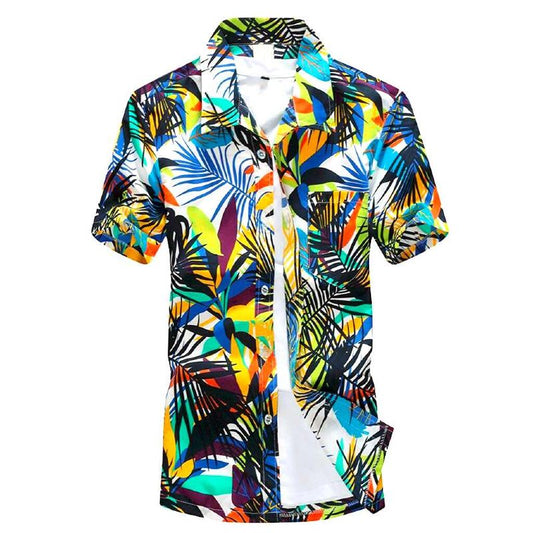 chemise colorée jungle