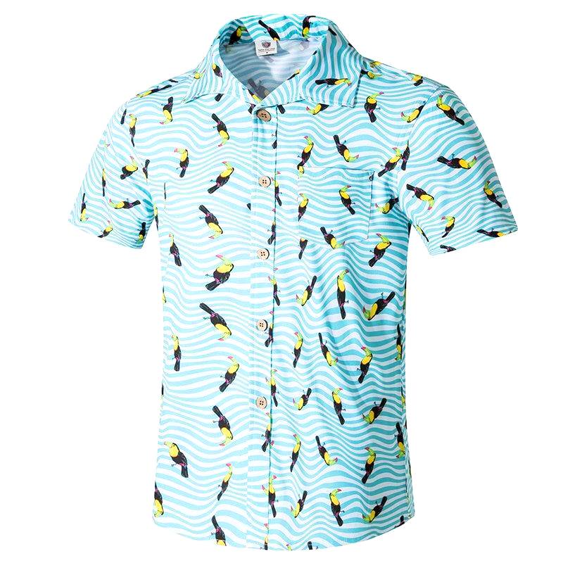 chemise coloree toucans 