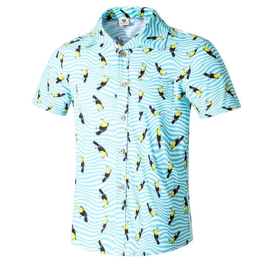 chemise coloree toucans 