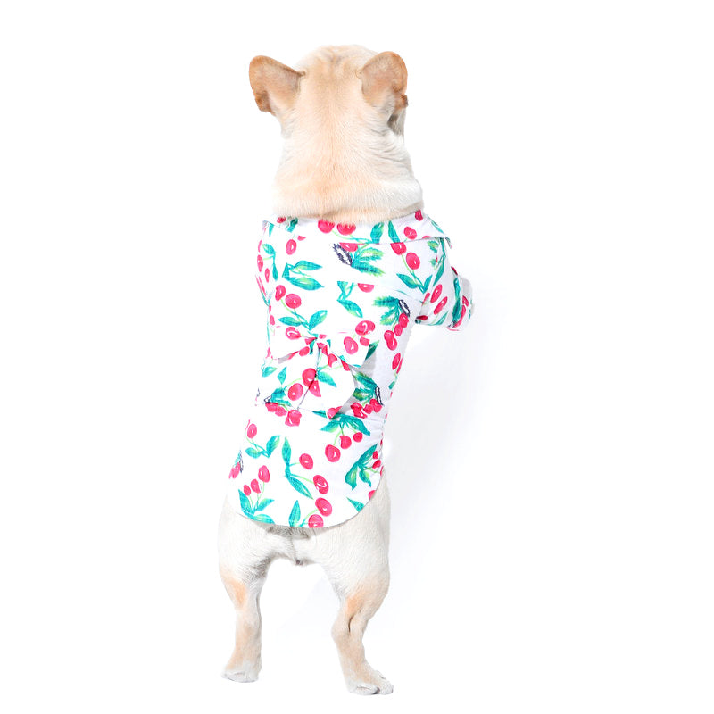 chemise de plage cherry party pour chiens