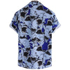 chemise de plage requins bleu