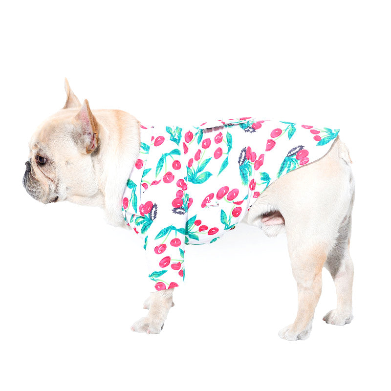 chemise de plage cherry party pour chiens