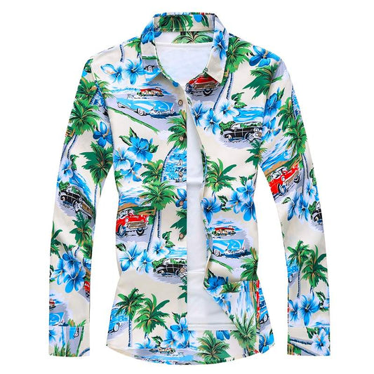 chemise hawaienne plage et palmier