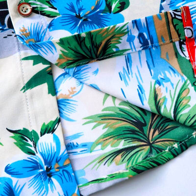 chemise hawaienne plage et palmier