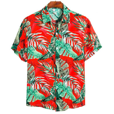 chemise hawaïenne red mood