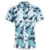 chemise hawaienne tropical blue