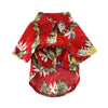 CHEMISE HAWAÏENNE ANANAS ROUGE POUR CHIEN
