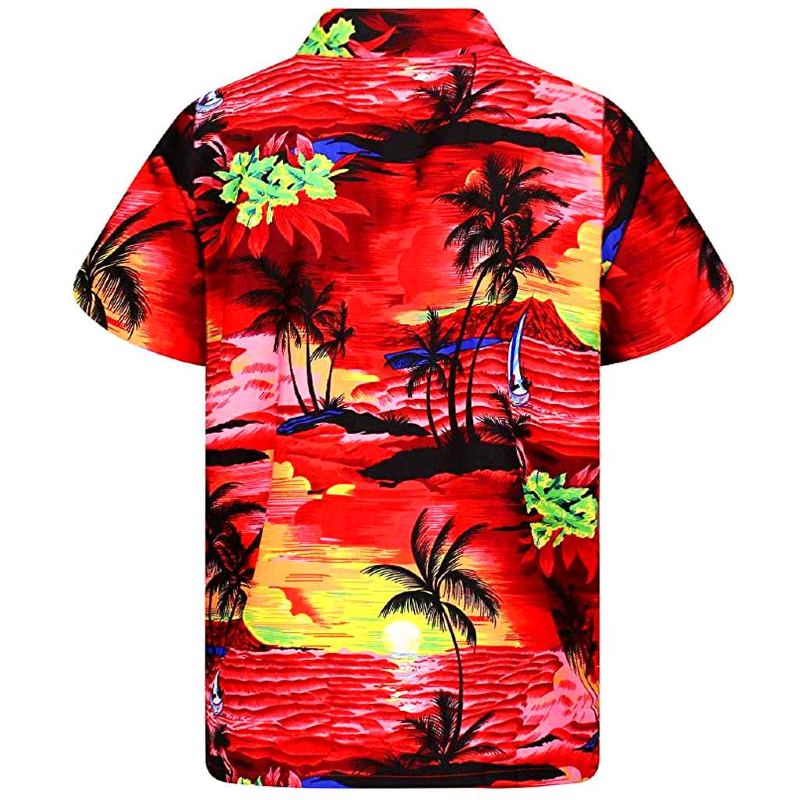 chemise hawaïenne miami red nigh