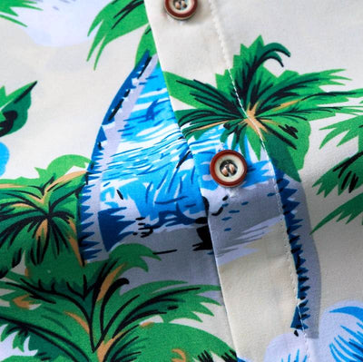chemise hawaienne plage et palmier